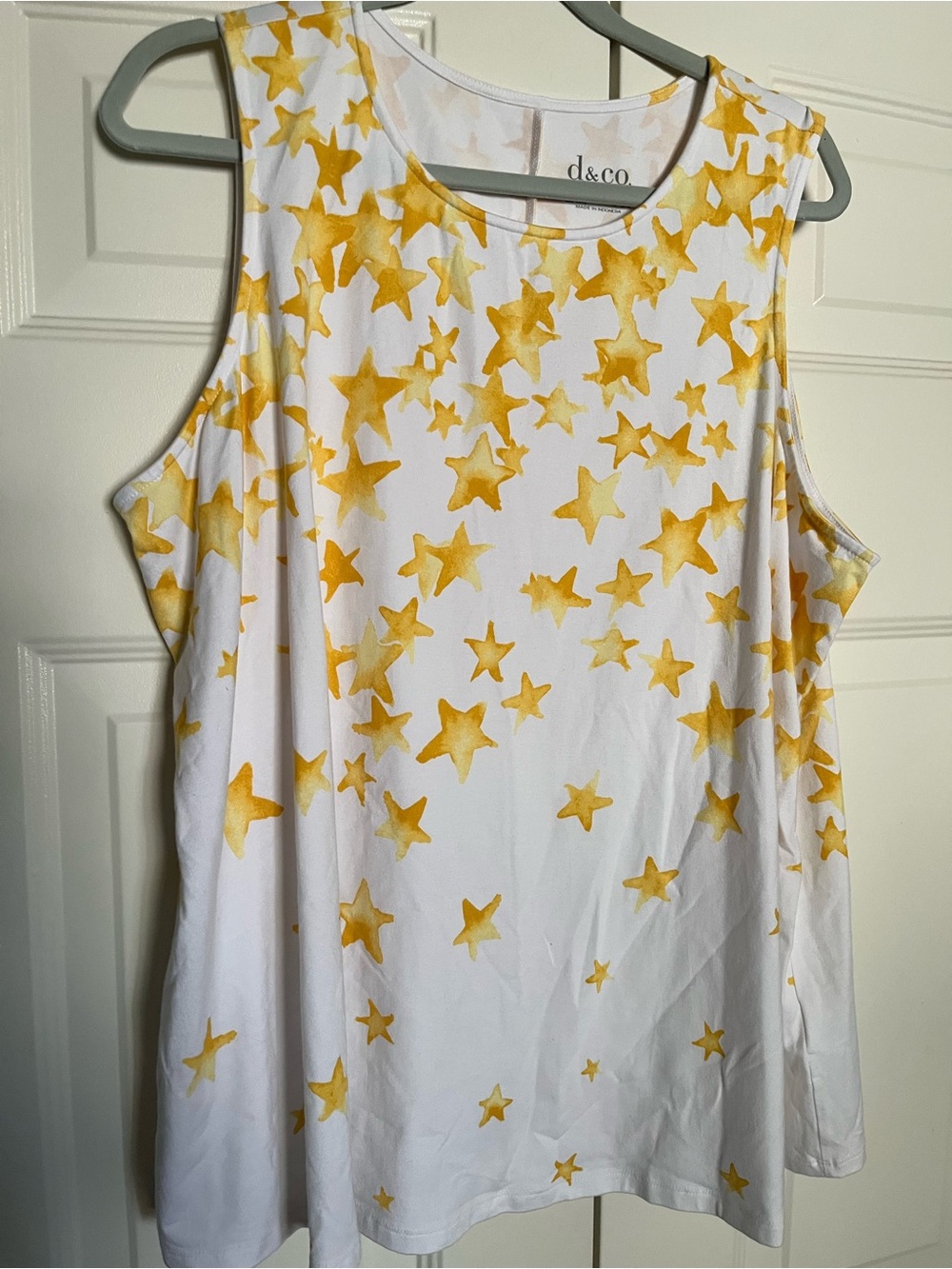 Denim & Co 2X Star NWOT Sleeveless Top